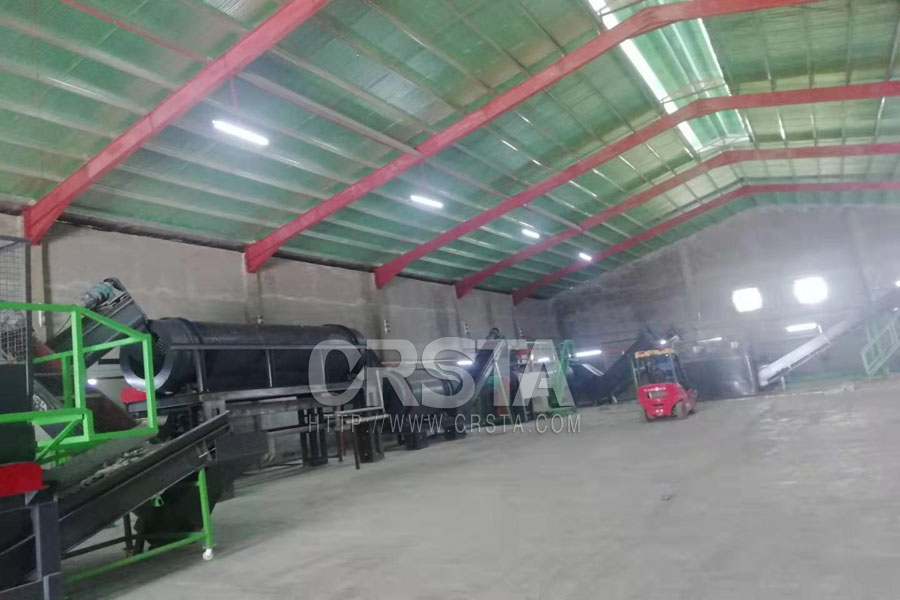 PET瓶磚拆包篩選預(yù)洗長絲級清洗生產(chǎn)線